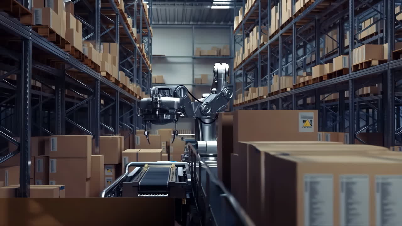 Automated Warehouse with Robotic Arm