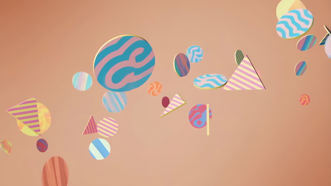 Colorful Abstract Geometric Shapes Animation