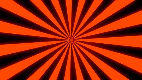 fondo de rayos solares en rayos naranja y negro en bucle