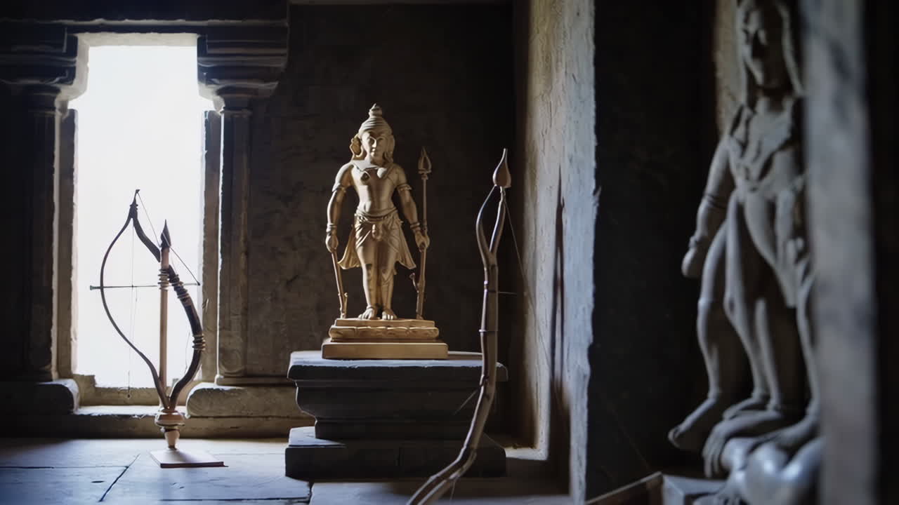 Ancient Indian Temple Sculptures and Artifacts