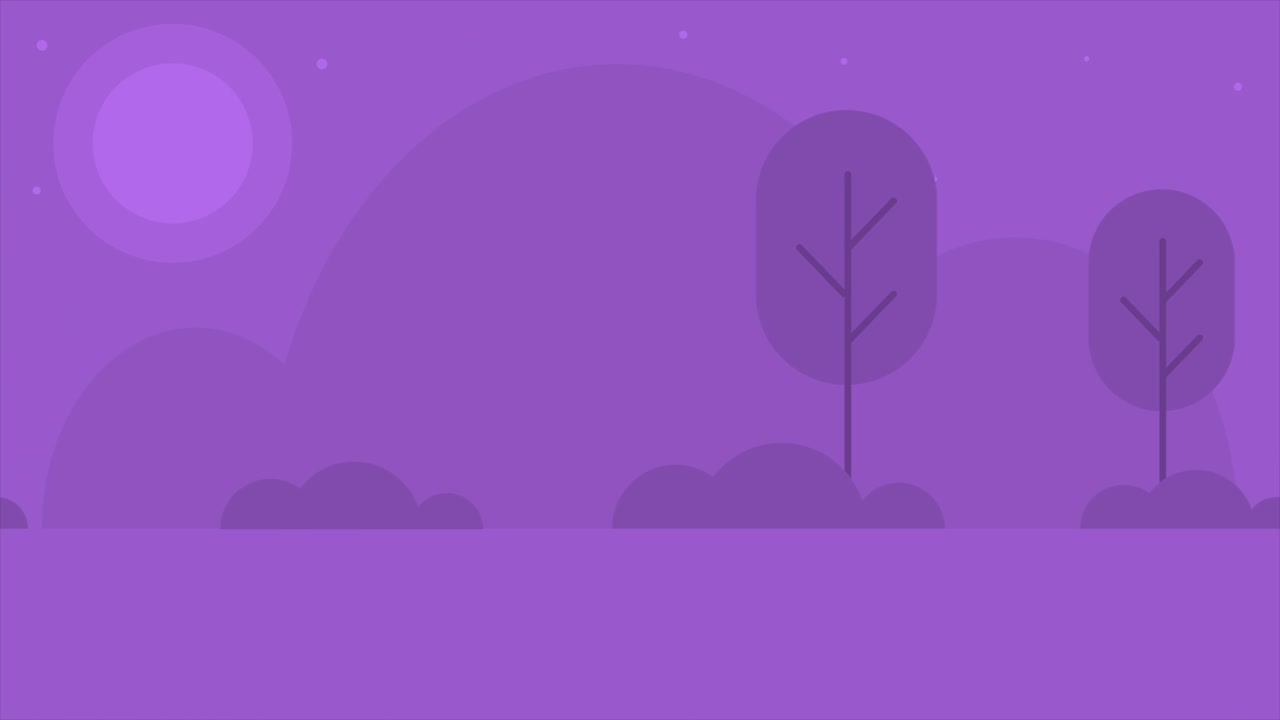 Animated Parallax Background. Nature day and night