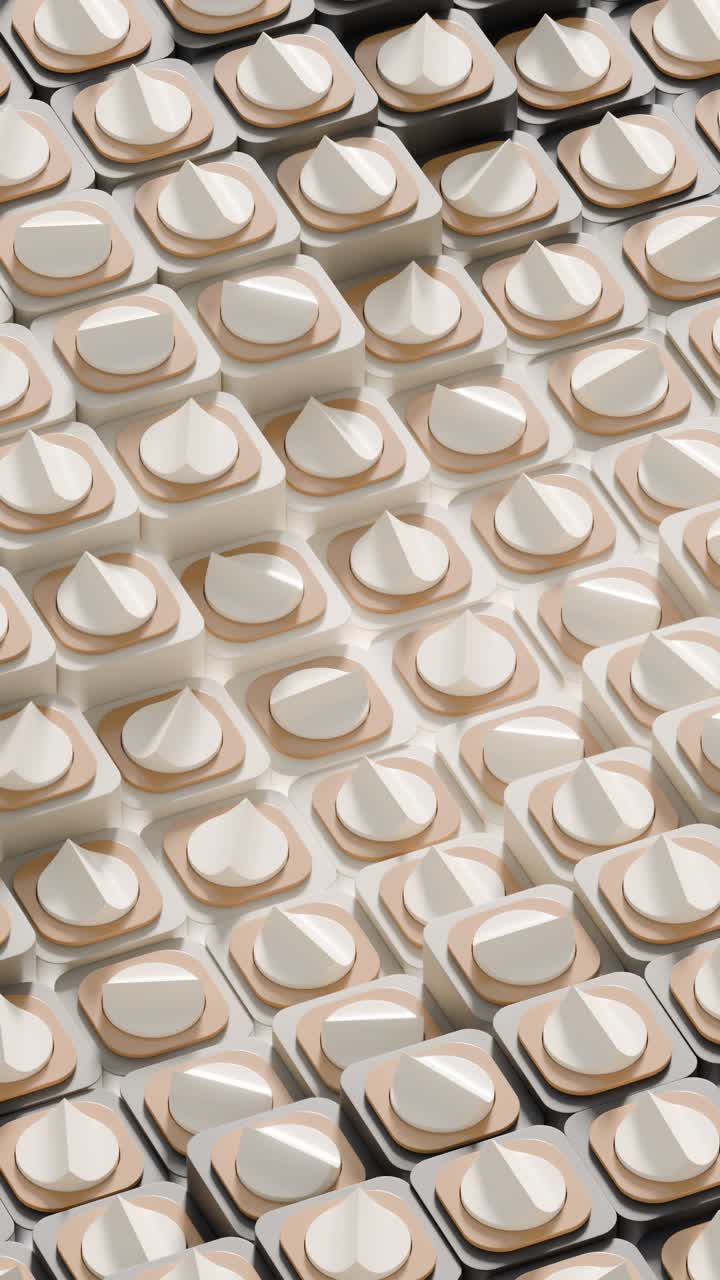 Abstract Geometric Pattern in 3D Rendering