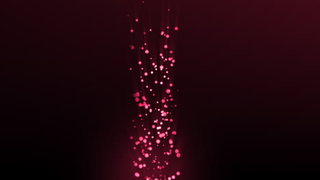 The-glowing-red-particle-bubble-stream-in-the-center-is-moving-up-and-down-on-a-gradient-dark-red-background