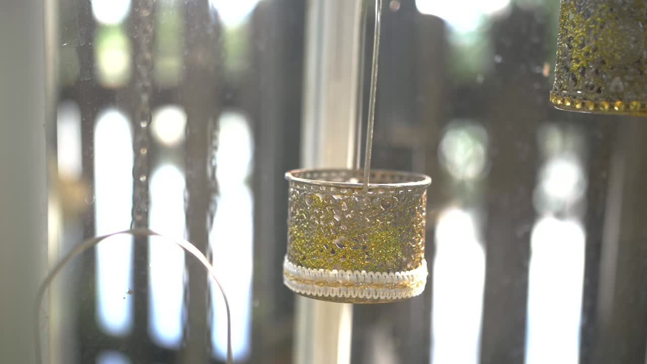 황금 웨딩 장식