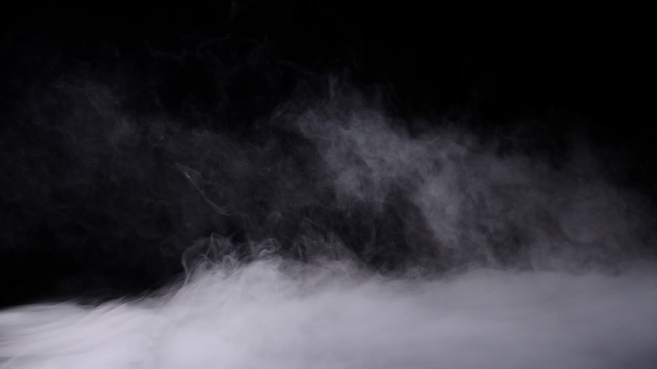 현실적인 건조 얼음 연기 구름 안개