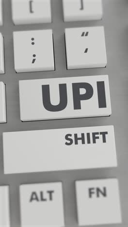 upi button pressing on keyboard vertical video