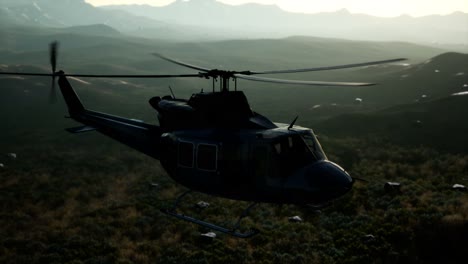 Slow-Motion-United-States-military-helicopter-in-Vietnam