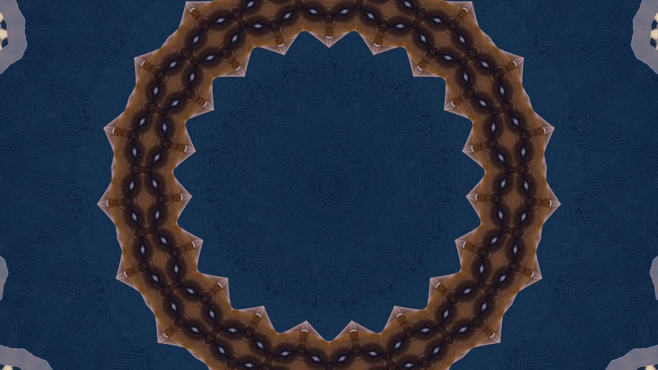 꽃의 추상적인 배경, 칼레도스코프 패턴, 기발한 폭발.