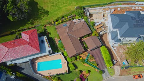 drone shot of houses and golf course in sydney australia-3