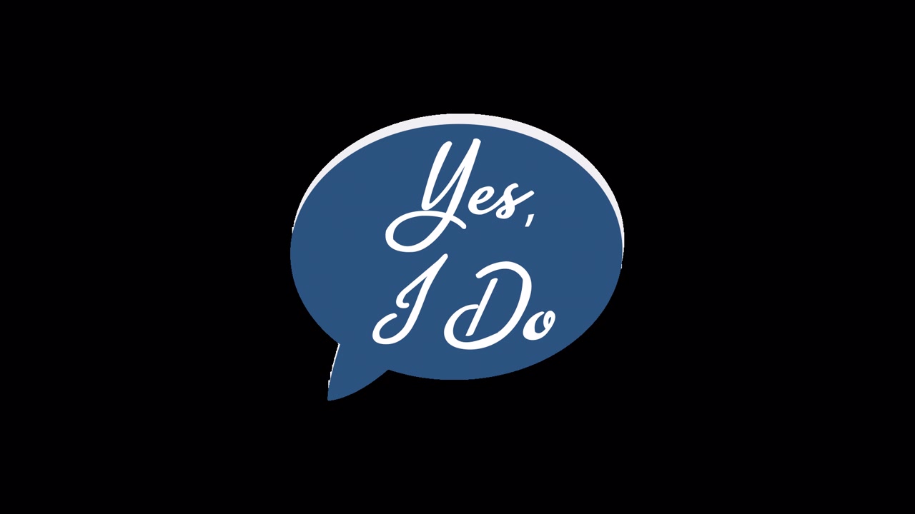 애니메이션 'Yes, I Do' 말풍선