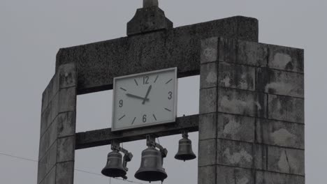 church tower with clock and bells