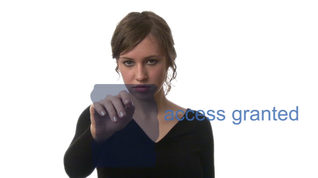 animación de negocios en 3d con mujer