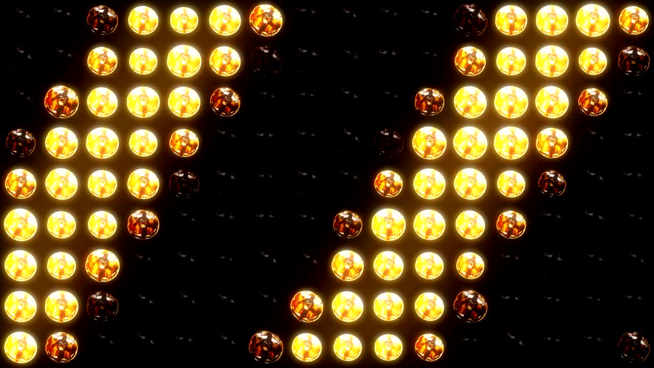 4k animado luces intermitentes fondo de la pared