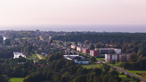 Pavilosta Vacation Rentals, Homes, And Apartments. 4K Aerial Views Of The Popular Holiday Destination In The Baltic Seaside Village Best Known For Surfing, Windsurfing, Yachting, And Fishing.