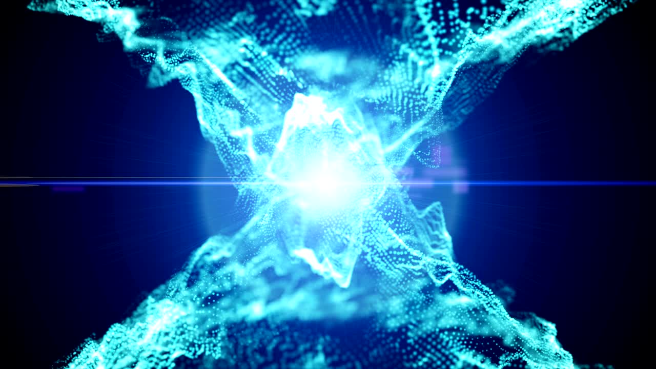 4k Blue Particle seamless background