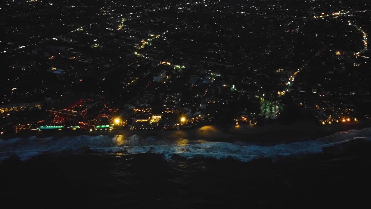 Amazing Cinematic Nusa Dua, Bali beach air footage with exotic and luxurious five stars hotels and resorts during sunset in full HD 1080p.
