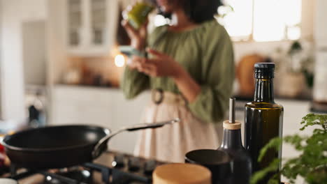 woman cooking in the kitchen