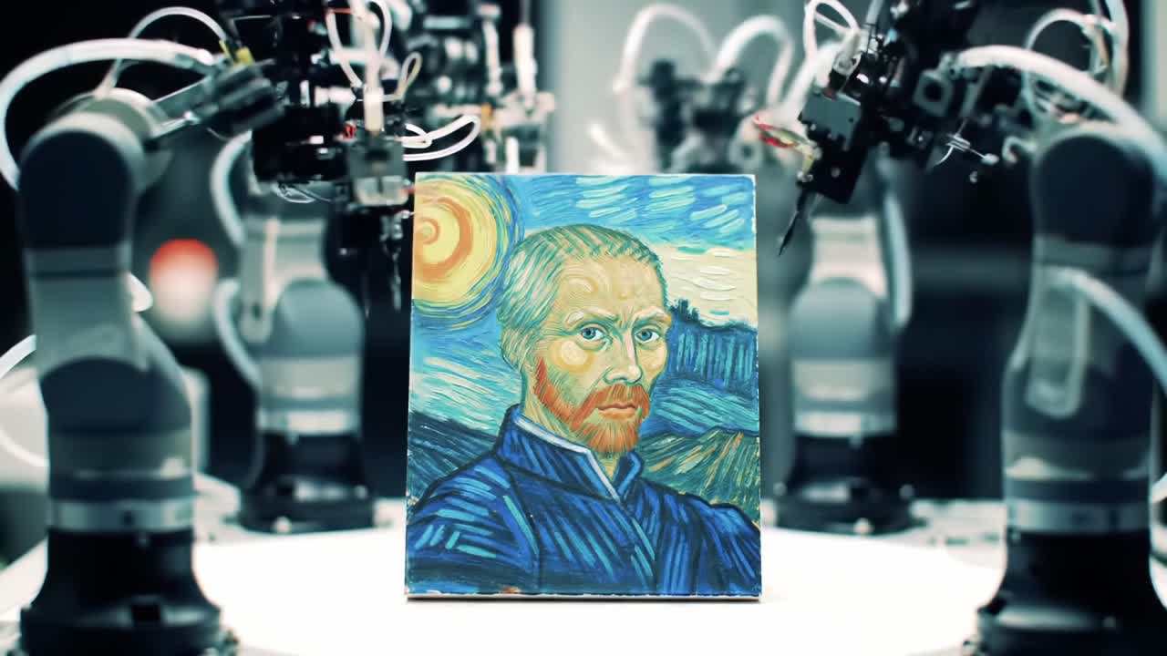 An Expressive Interpretation of Art in a Robotic Environment: The Interaction Between Technology and Vincent van Gogh's Masterpiece Captured