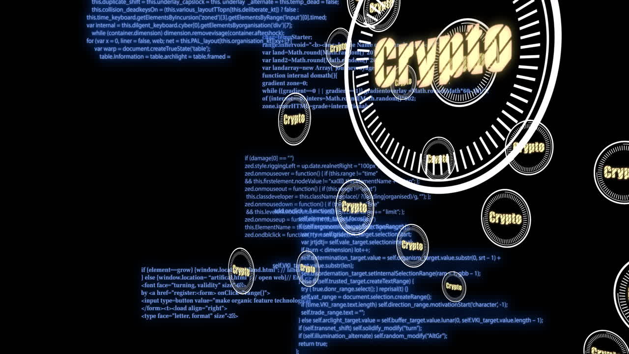 암호 텍스트 및 데이터 처리의 애니메이션