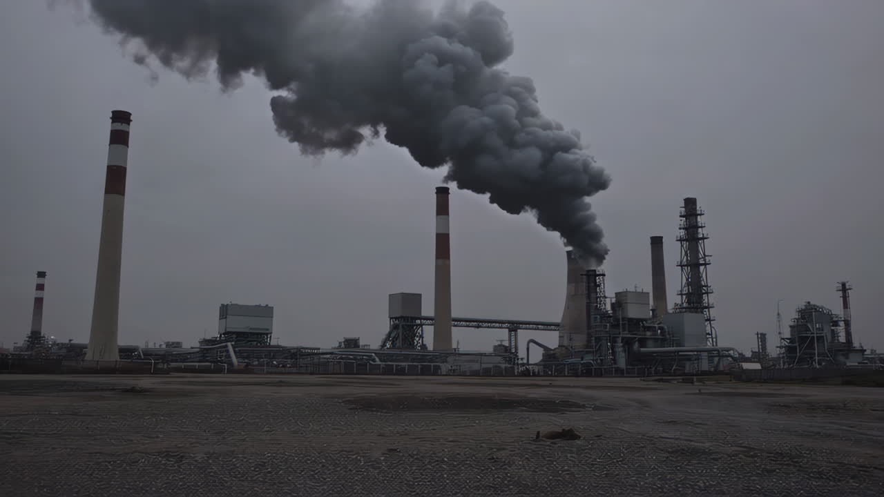Industrial Facility with Smoke Emissions