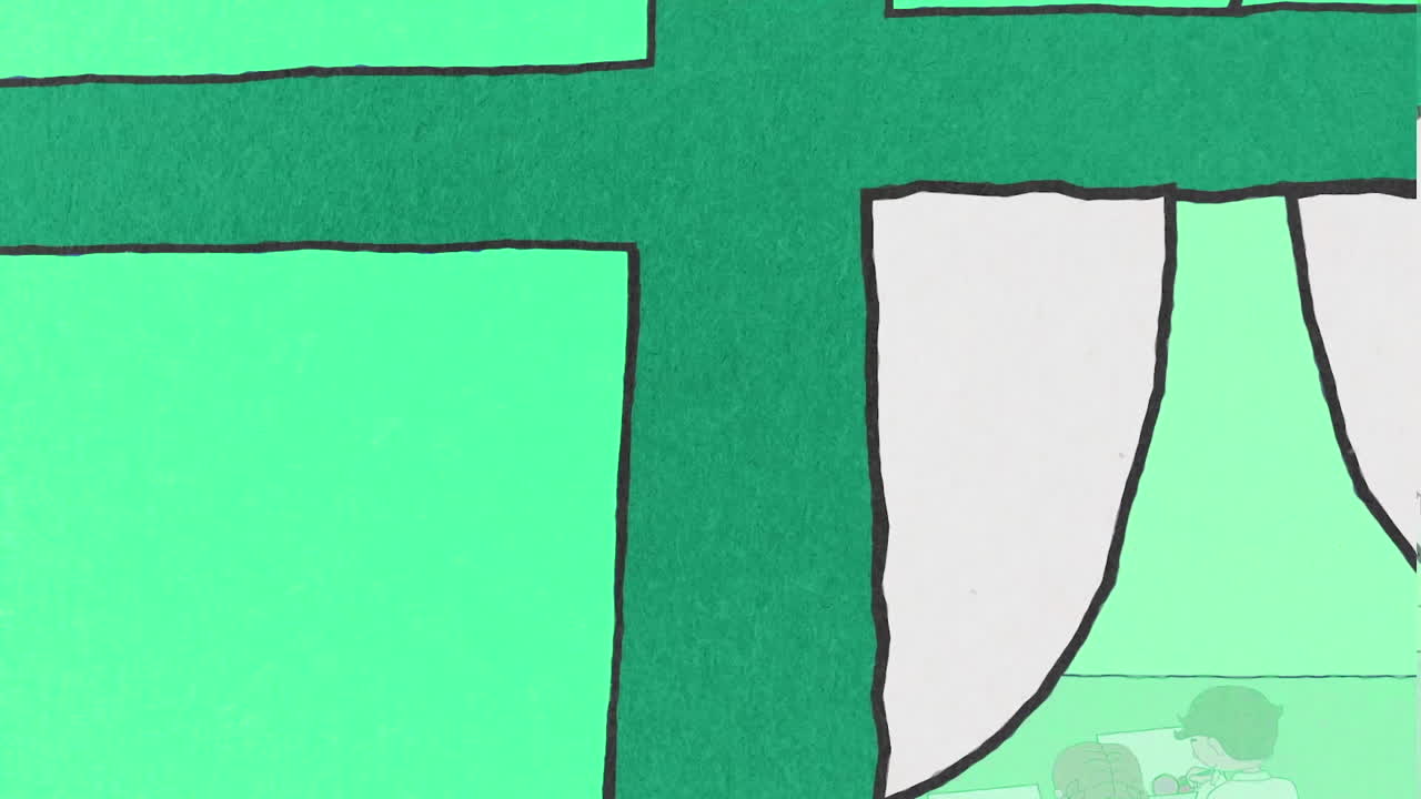 아이들은 선생님으로부터 예술을 배우고 있습니다.