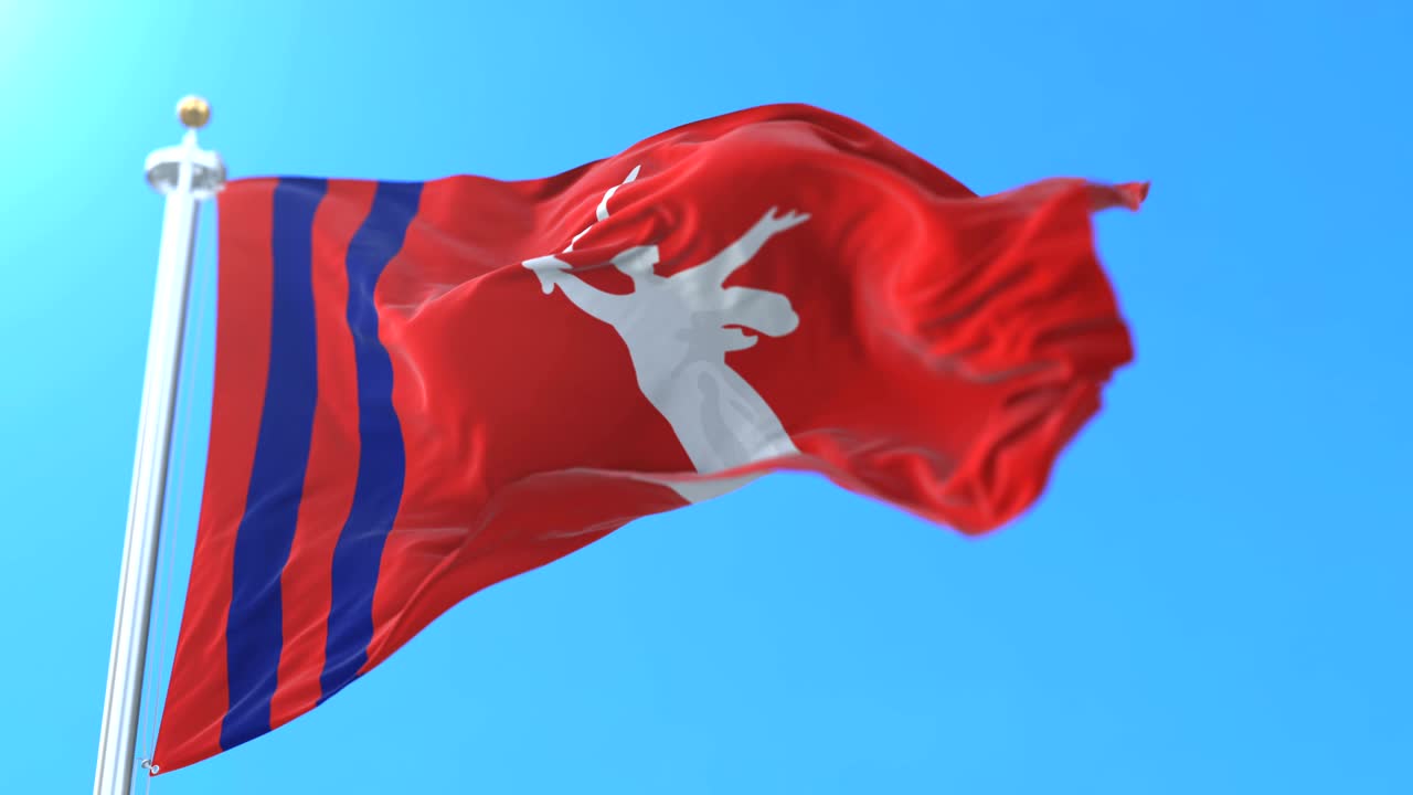 러시아의 볼고그라드 지방의 국기. 루프