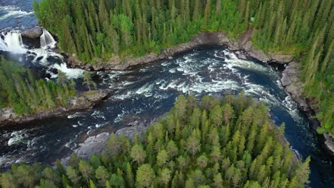 ristafallet waterfall in the western part of jamtland is listed as one of the most beautiful waterfalls in sweden.