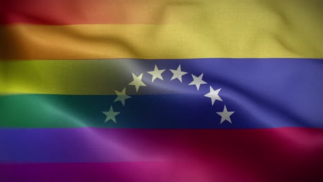 lgbt bandera de venezuela círculo de fondo 4k