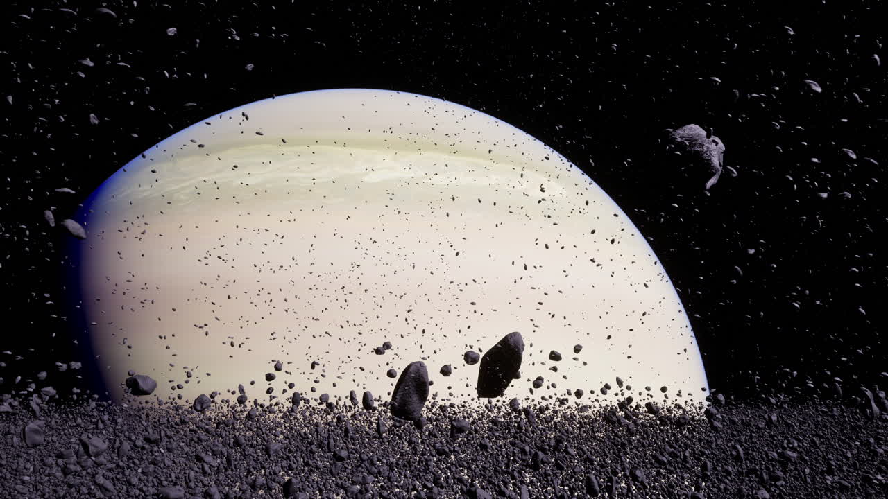 Exploring saturns rings and asteroid belts in outer space