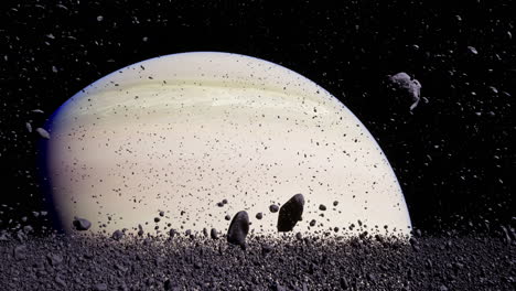 exploring saturns rings and asteroid belts in outer space