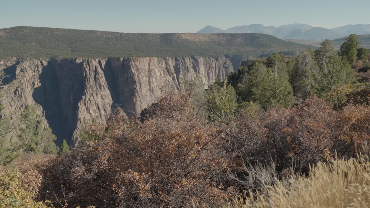 Scenic Canyon Landscape with Mountains and Trees