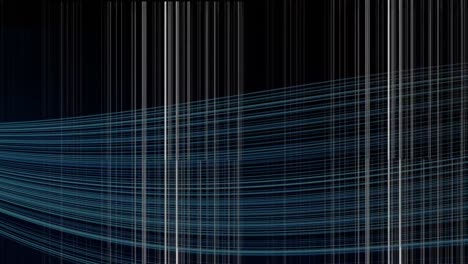 animación de líneas de color parpadeantes en un fondo negro oscuro