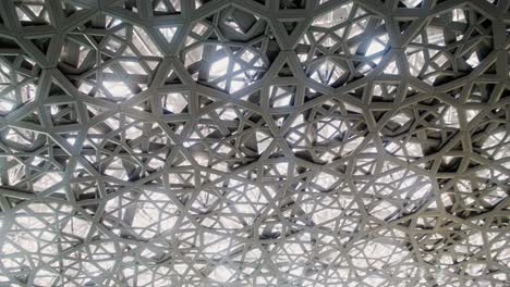 geometric ceiling pattern