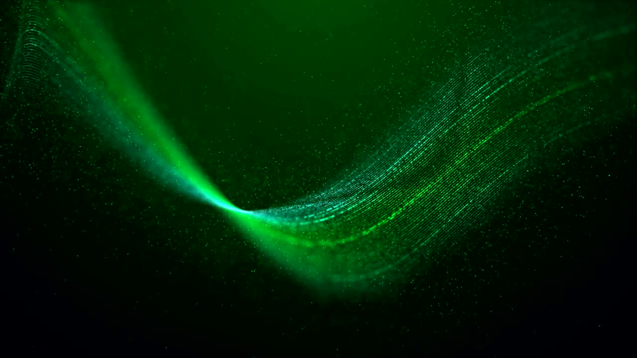 Green Abstract Curves background seamless loop