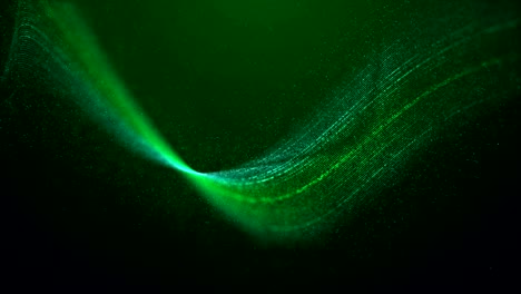 green abstract curves background seamless loop