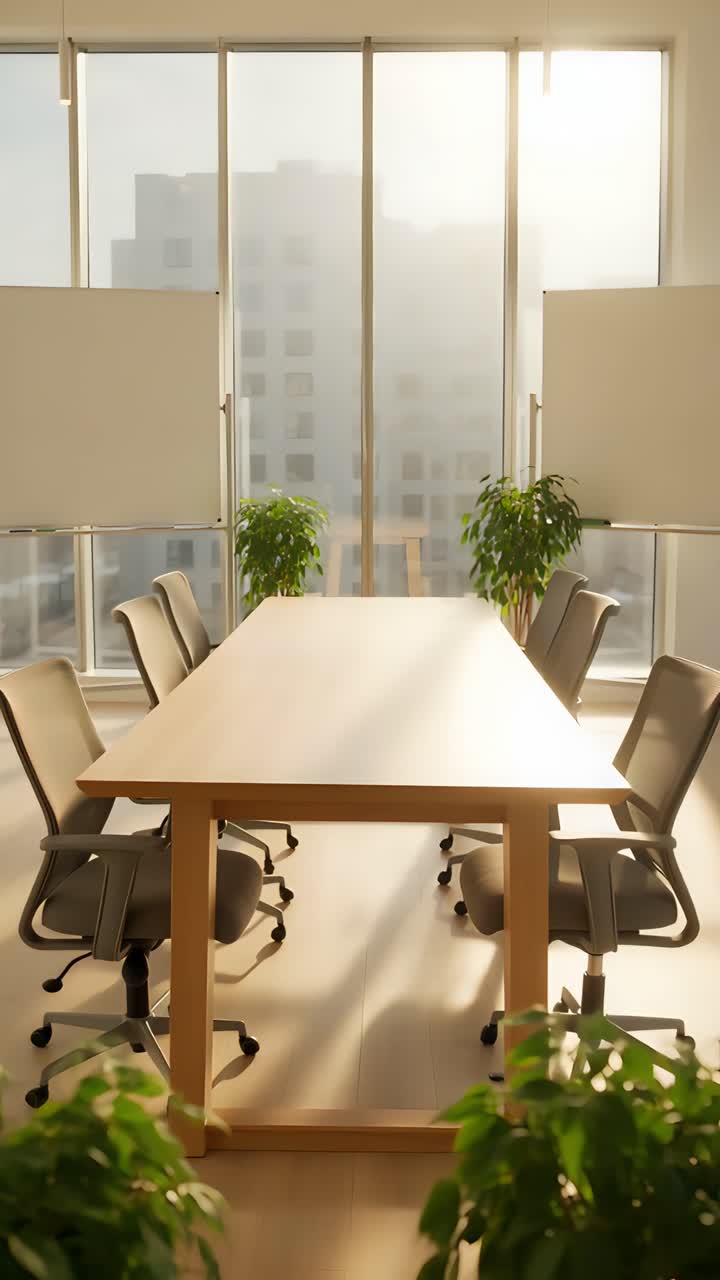 Interni Estetici di Spazio Coworking Moderno 4K
