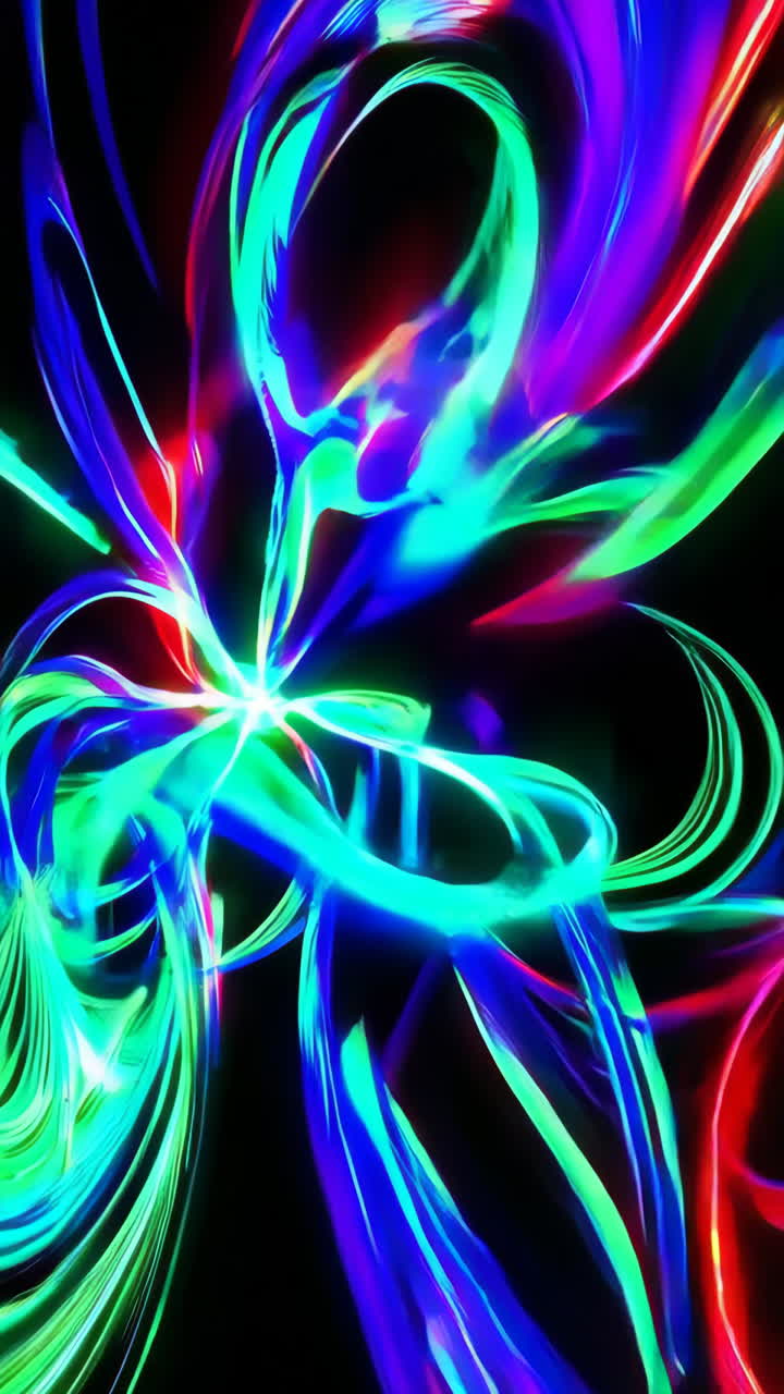 추상적인 네온 소용돌이