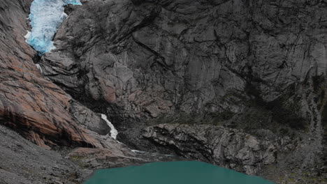 a massive glacier in norway