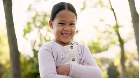 Child,-smile-and-happy-portrait-at-a-park-outdoor