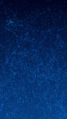 video footage of futuristic plexus grid illuminated by glowing blue flares moving upward