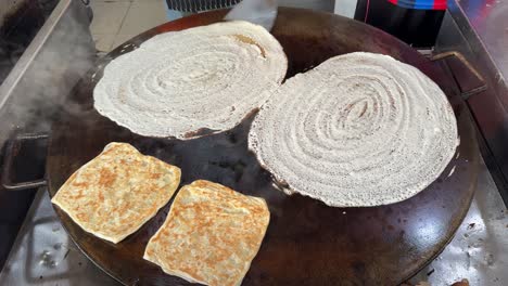 local indian food vendors pan-fried roti prata and thosai