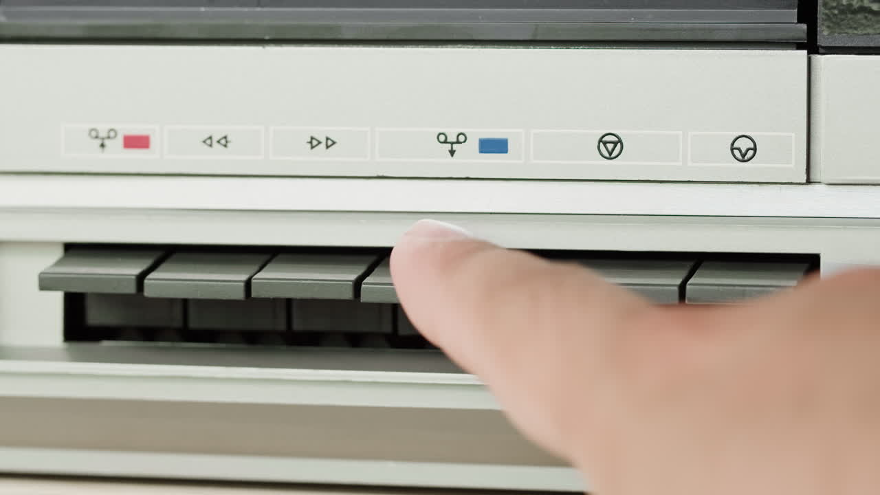 Vintage Cassette Player Controls