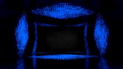 el escenario de dicko llevó a la danza de la luz - video de stock 4k - bucle