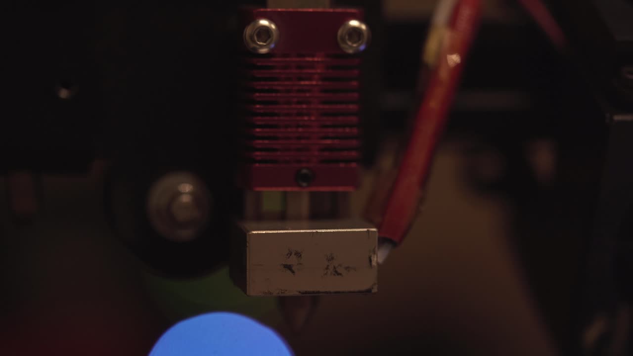 d impresora boquilla extrusora hotend con luces de