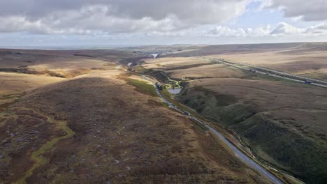 Cumbre-M62,-La-Autopista-Más-Alta-De-Inglaterra,-Yorkshire