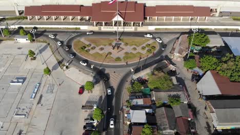 foto aérea de la estación de tren de khon kaen, día