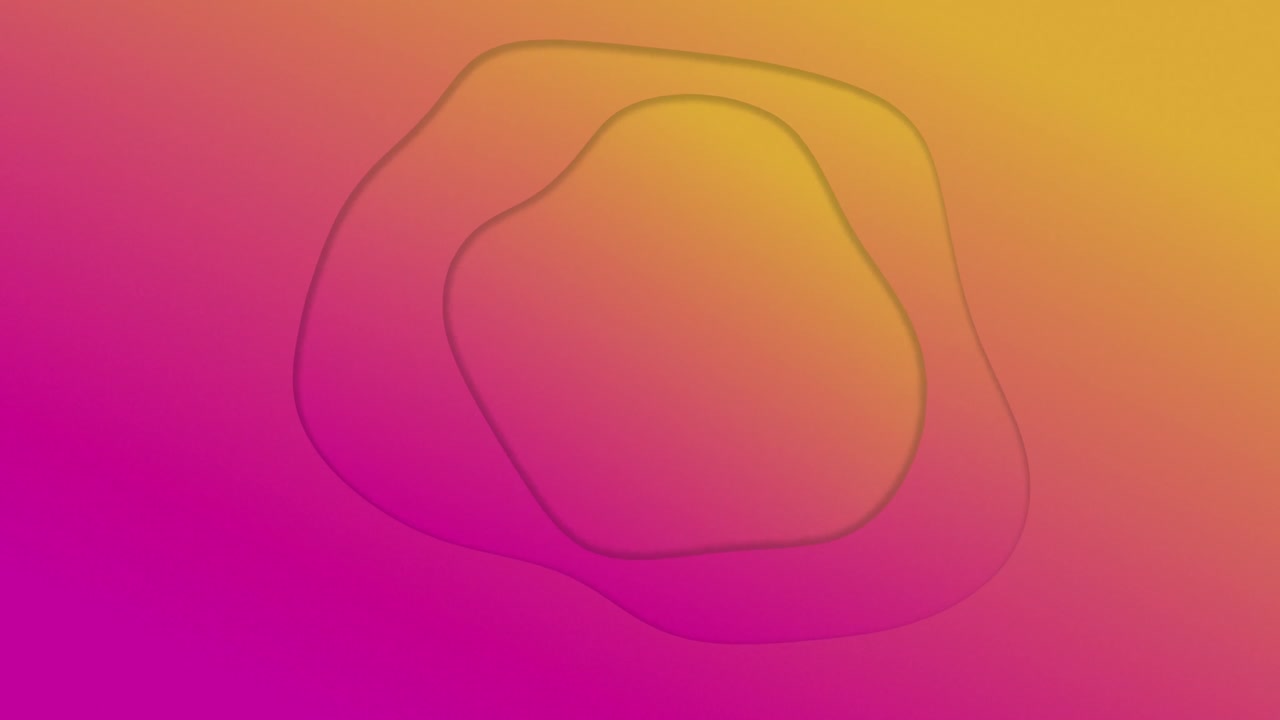 animación de líneas de gradiente de rosa a naranja ondulando en un bucle sin costuras