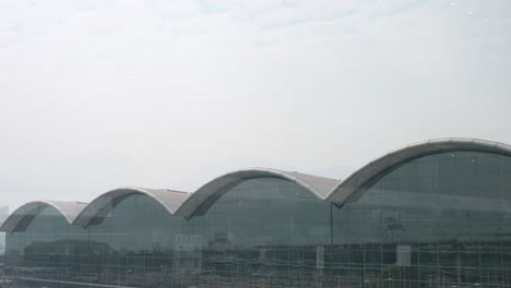 View-of-the-Hong-Kong's-Chek-Lap-Kok-International-Airport-facade-and-building