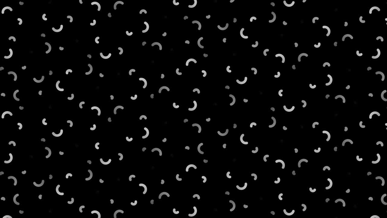 Abstract Pattern of Moving White and Grey Crescent Shapes