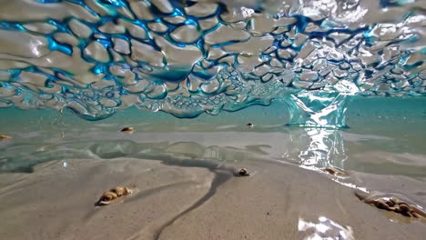 beautiful turquoise water beach scene